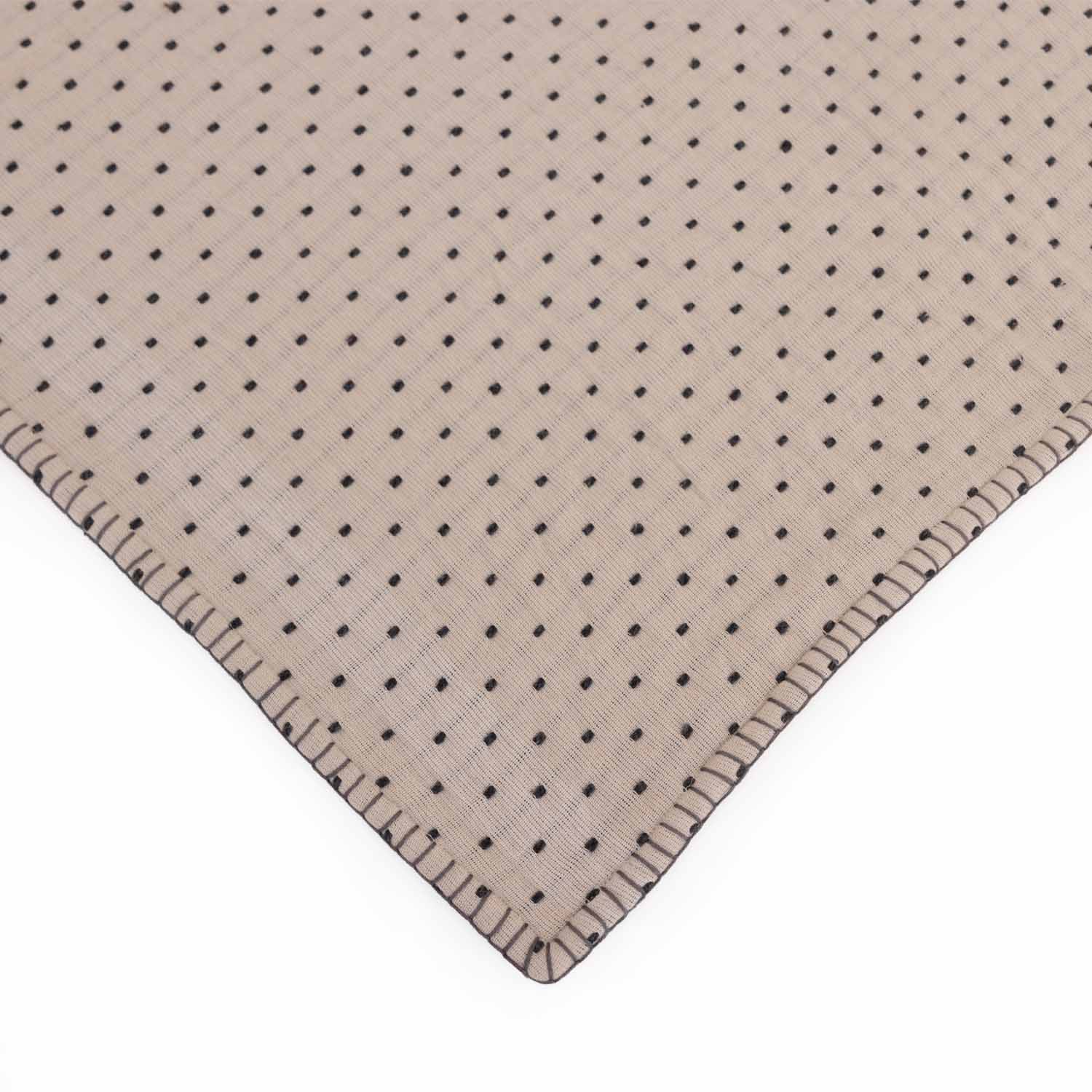 Dawn Cotton Jacqaurd and Embroidered Throw