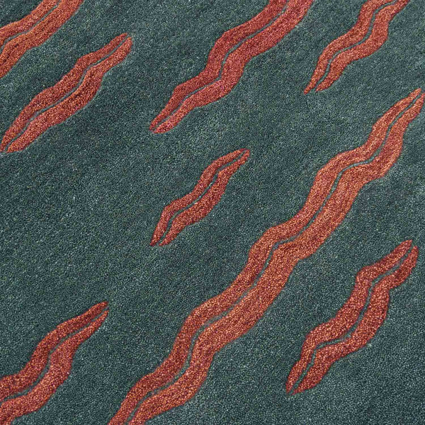 Wave length Hand Tufted Woolen Rug By Eeshaan Kashyap