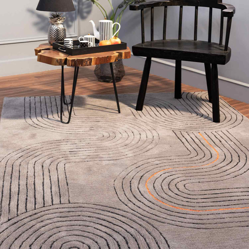 Hafsah Hand Tufted Woollen And Viscose Rug