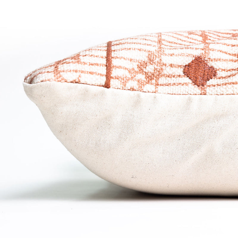Fazia Printed and Embroidered Cushion Cover