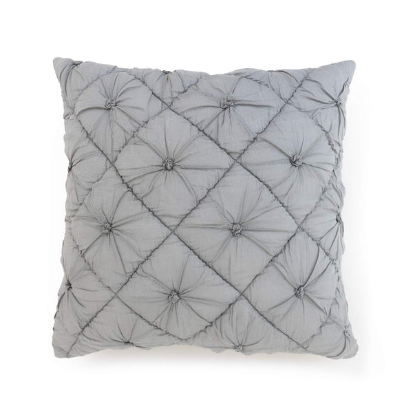 Nirvasa Cotton Embroidered and Hand Quilted Cushion Cover