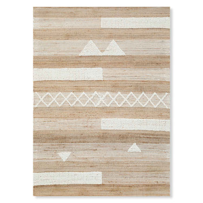 Cave Flat Weave Jute & Wool Dhurrie