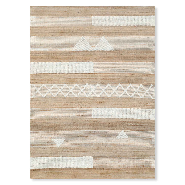 Cave Flat Weave Jute & Wool Dhurrie