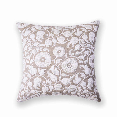 Florify Cotton Handblock Printed and Quilted Cushion Cover