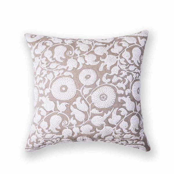 Florify Cotton Handblock Printed and Quilted Cushion Cover