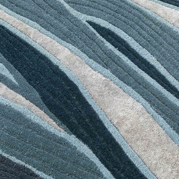 Obliq Hand Tufted Woollen And Viscose Runner