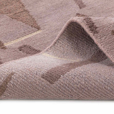 Altered Dimensions Hand Knotted Wool Rug By Shripal Munshi