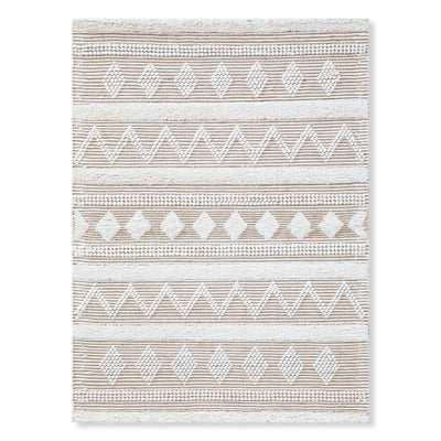 Diamond Flat Weave Wool And Jute Dhurrie