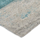 Aqua Hand Knotted Woollen And Silk Rug