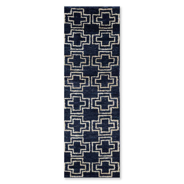 Chamoli Hand Knotted Jute and Cotton Runner