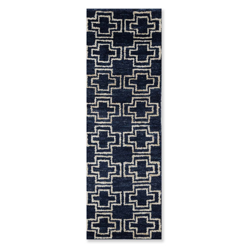 Chamoli Hand Knotted Jute and Cotton Runner