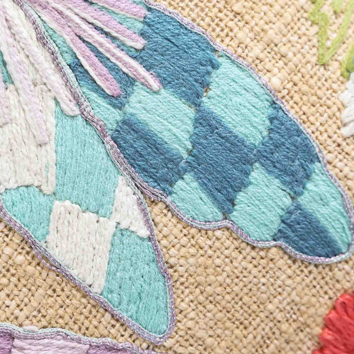 Papilora Embroidered Cotton Lumber Cushion Cover