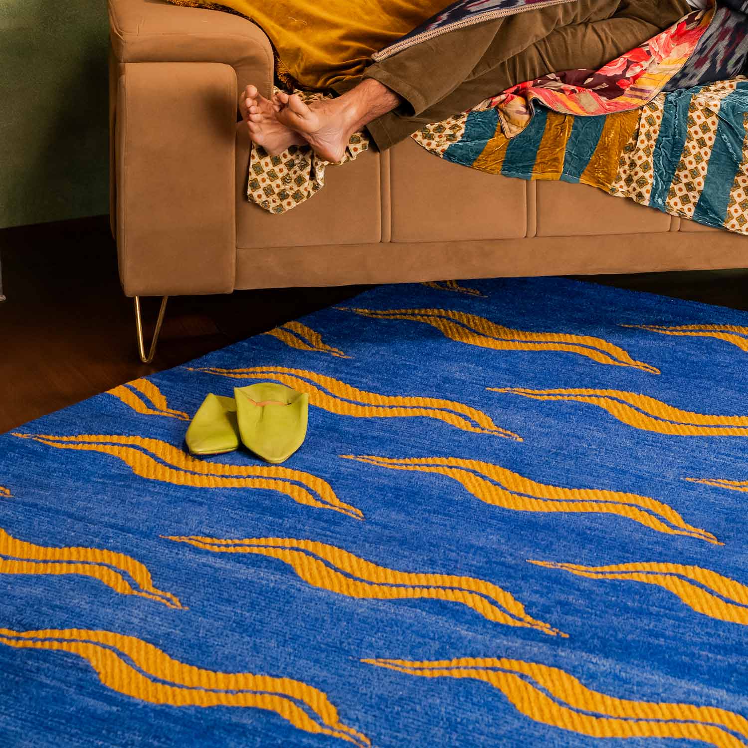 Ottoman Echo Hand Tufted Woolen Rug By Eeshaan Kashyap