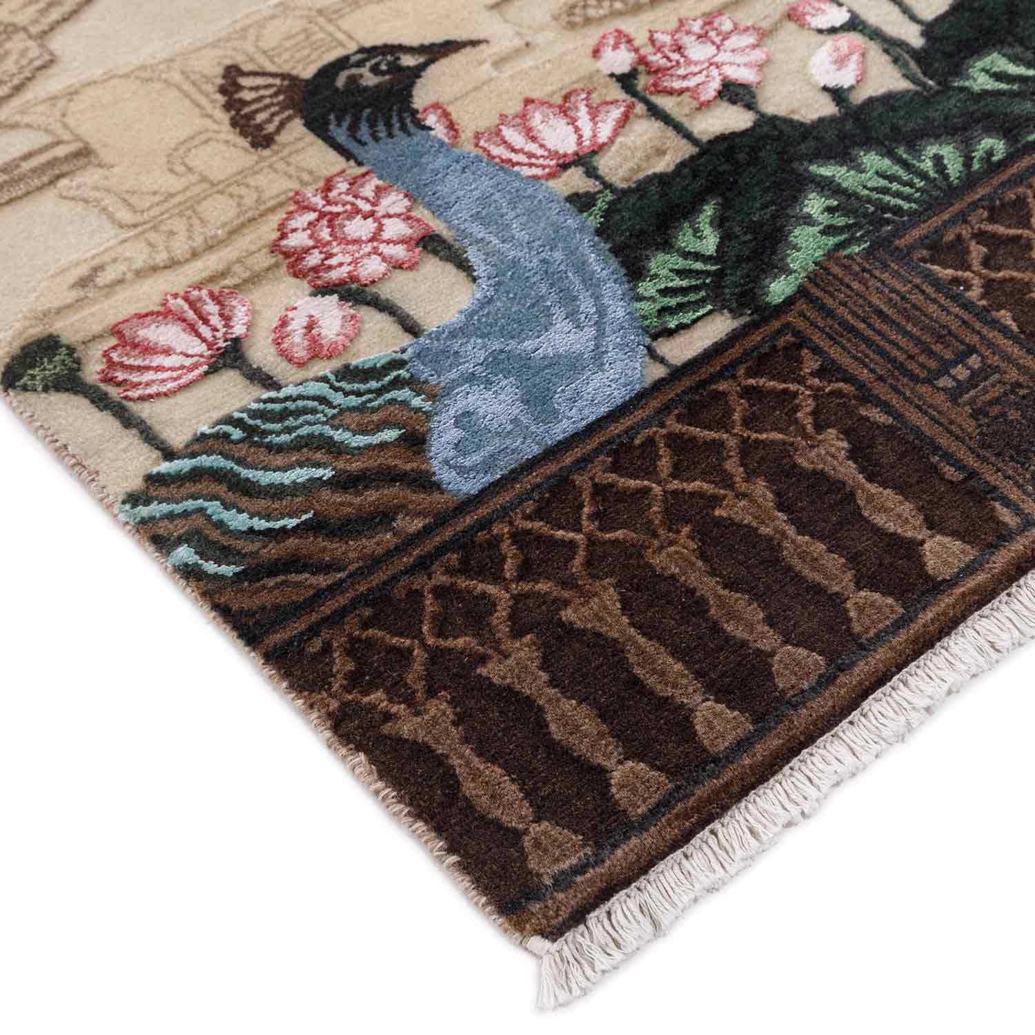 Journey Within Hand Knotted Woollen And Viscose Rug By Anita Dalmia