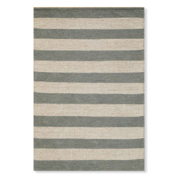Striped Jute Flat Weave Dhurrie