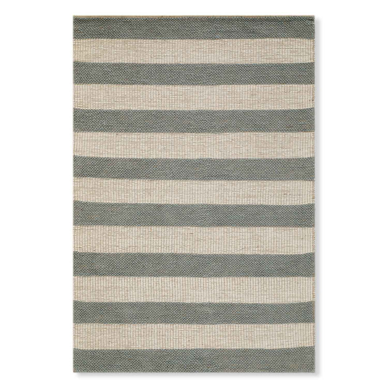 Striped Jute Flat Weave Dhurrie