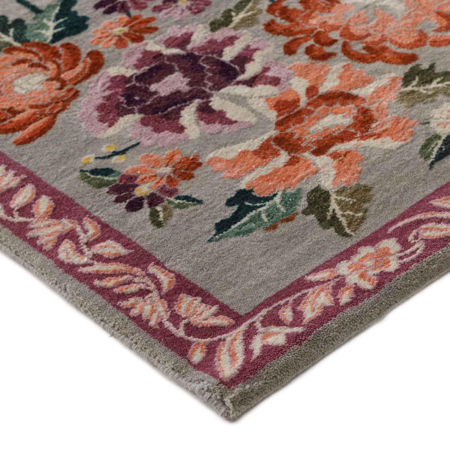 Feraghan Hand Knotted Woollen And Silk Rug By Ashdeen