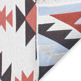 Mountain Recycled Cotton Printed Reversible Kilim