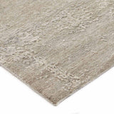 Ivory  Hand Knotted Woollen And Silk Rug