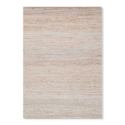 Textured Flatweave Wool And Jute Dhurrie