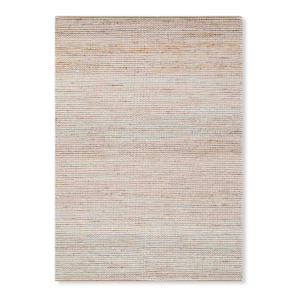 Textured Flatweave Wool And Jute Dhurrie