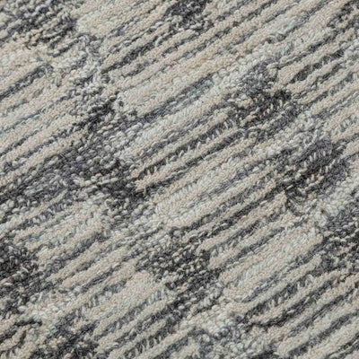 Screen snow Hand Tufted Woollen And Viscose Rug