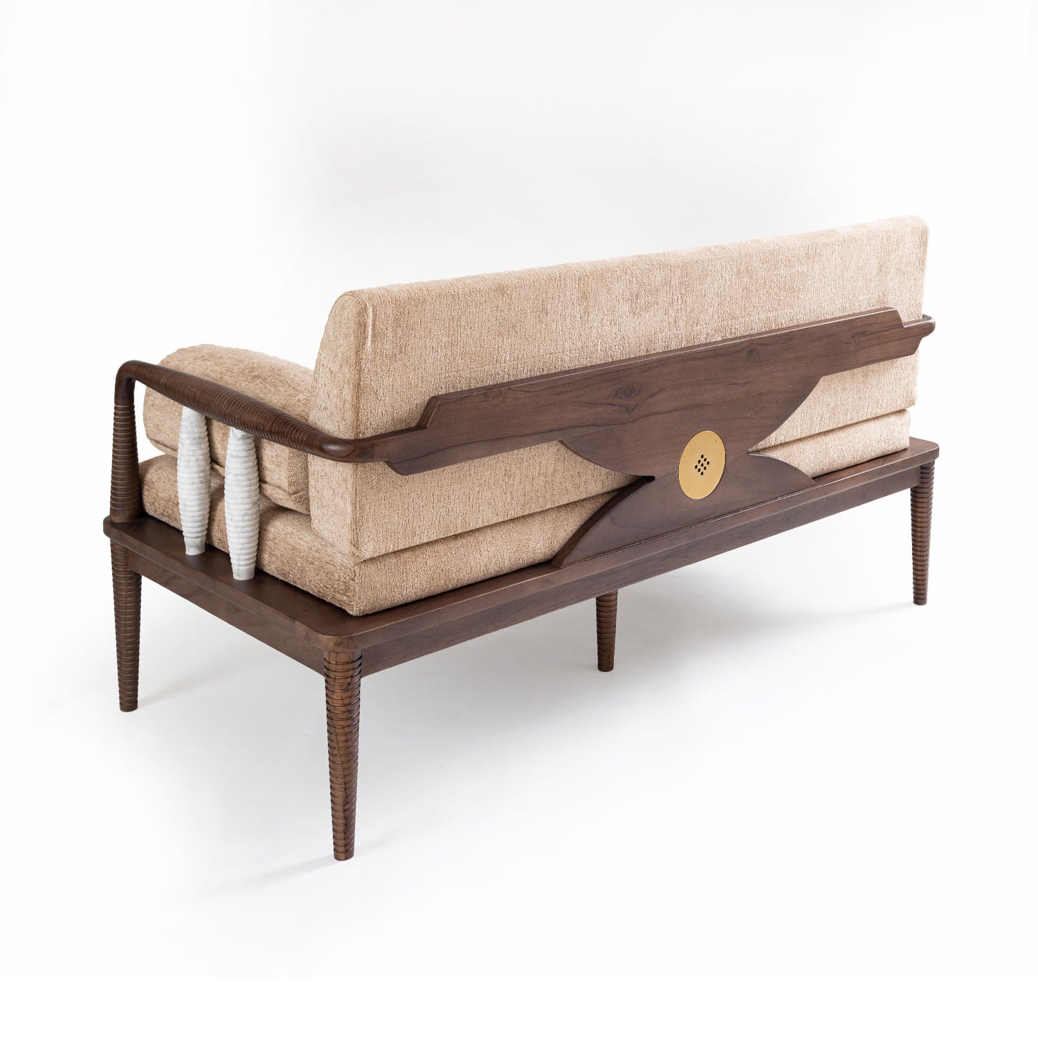 Aranya Double Seater Sofa(Marble Piers)