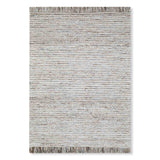 Self Textured Flat Weave Wool And Jute Dhurrie
