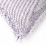 Ash Linen Chambray Lumbar Cushion Cover