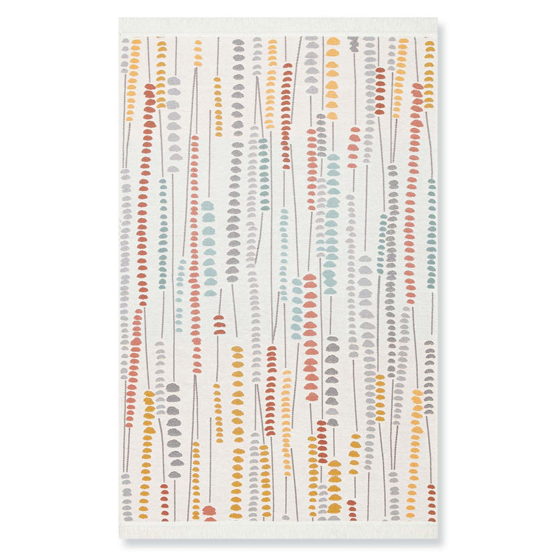 Cave Paint Recycled Cotton Printed Reversible Kilim