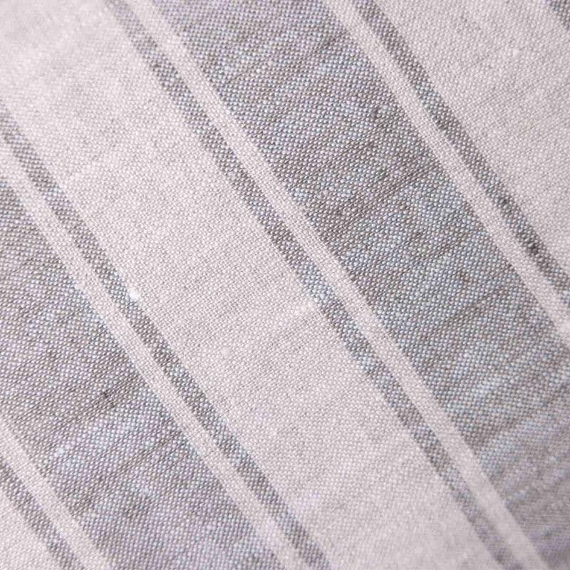 Groove Handloom Chambray Stripe Lumbar Cushion Cover