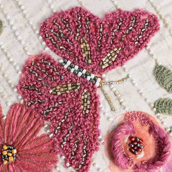 Canoré Embroidered Cotton Cushion