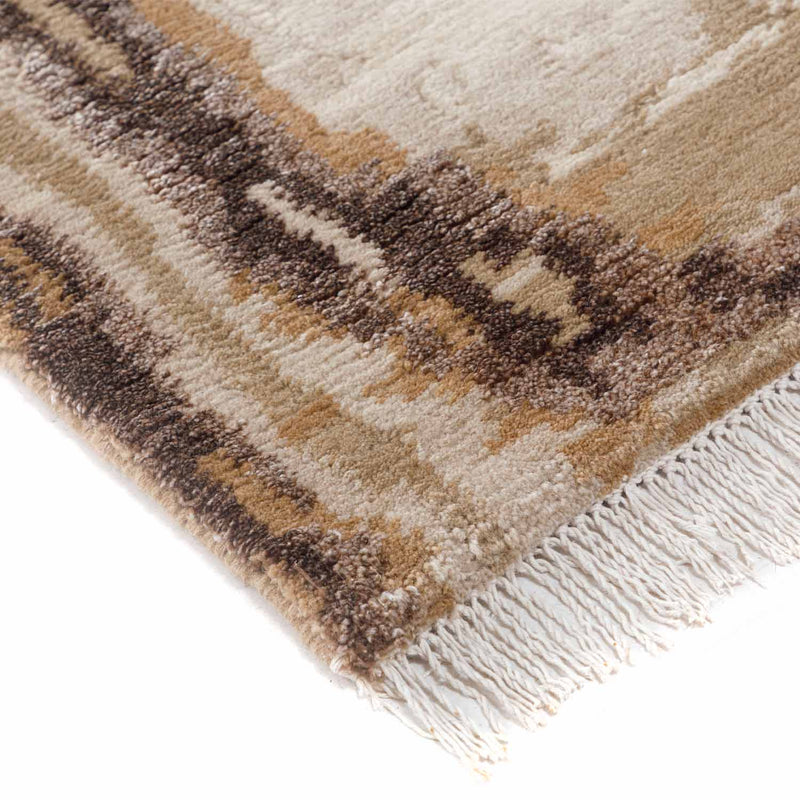 Silva Hand Knotted Woollen And Viscose Rug