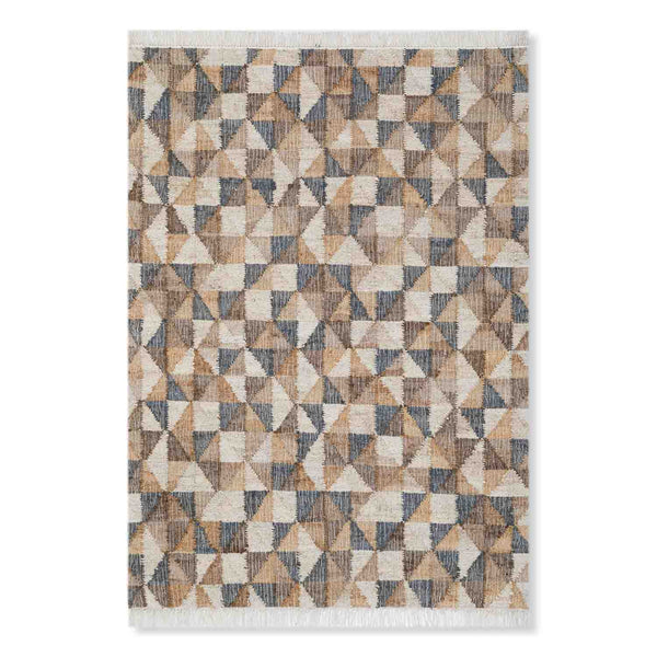 Triangular Jute Flat Weave Dhurrie