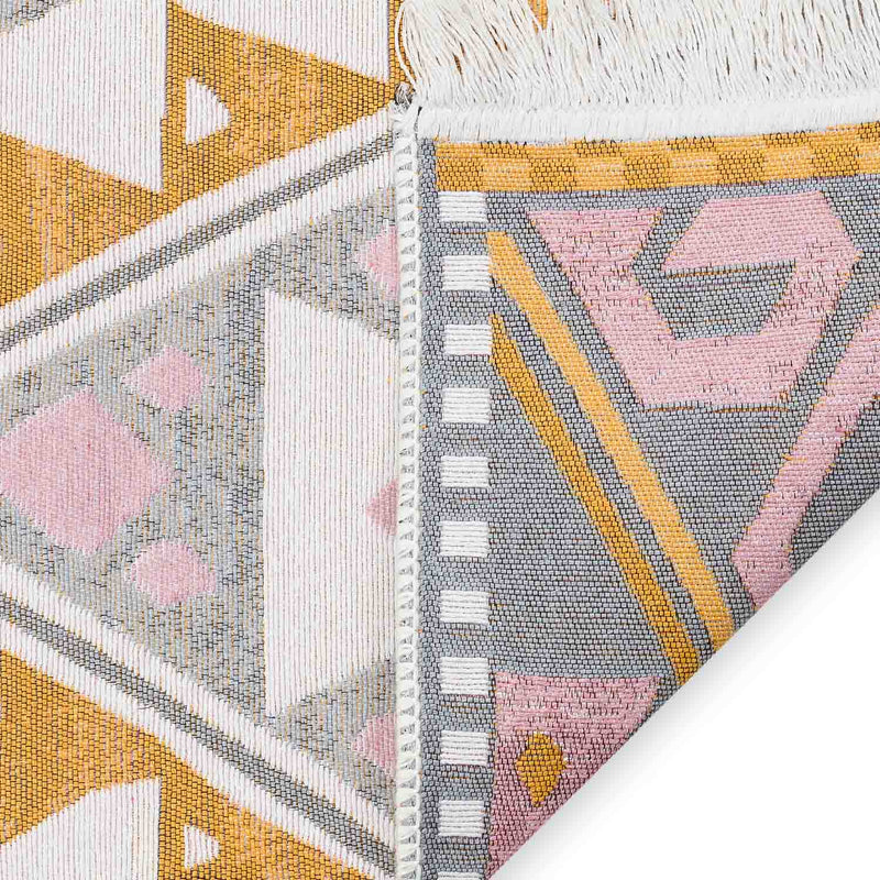Patang Recycled Cotton Printed Reversible Kilim