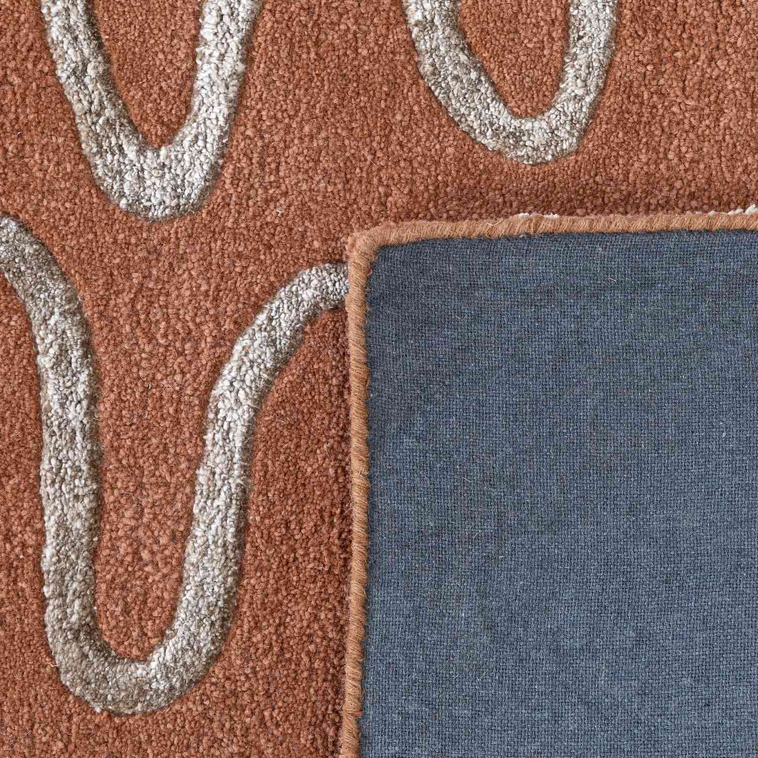 Roux Hand Tufted Woollen And Viscose Rug