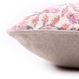 Gulmohar Handloom Cotton Block Printed Lumbar Cushion Cover