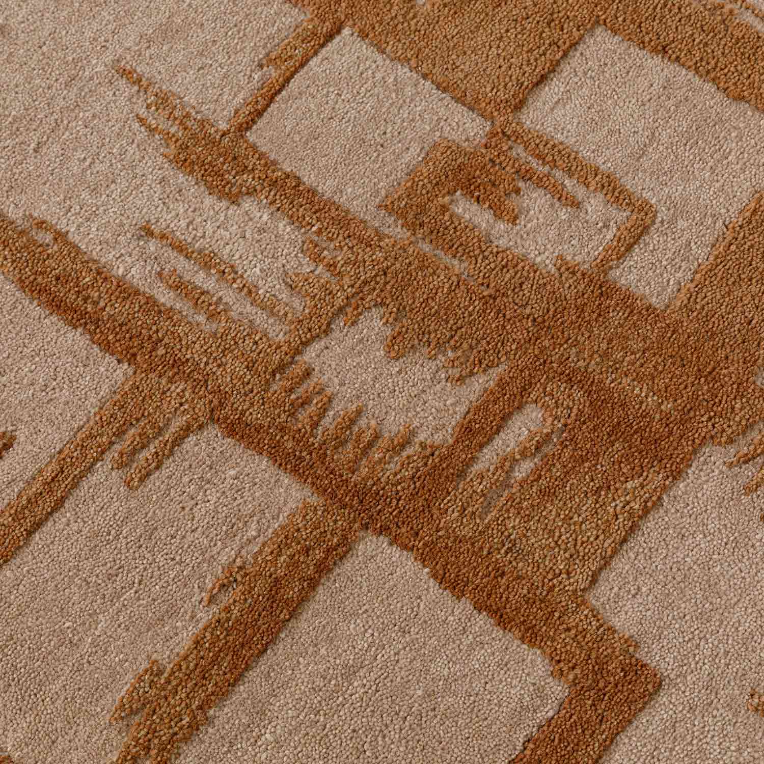 Brickhaven Hand Tufted Woollen And Viscose Rug