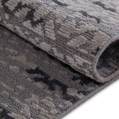 Brown-Whine Hand Knotted Woollen Rug