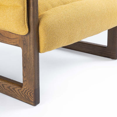 Loose Oak Lounge Chair - Yellow