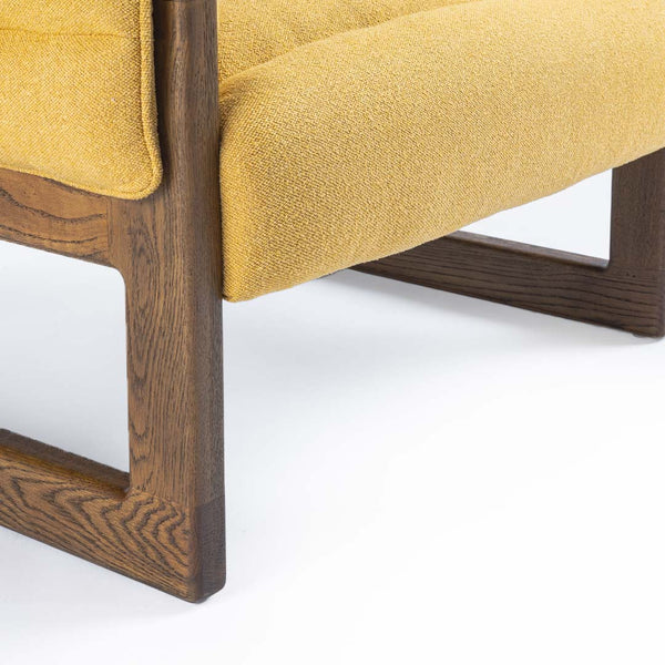Loose Oak Lounge Chair - Yellow
