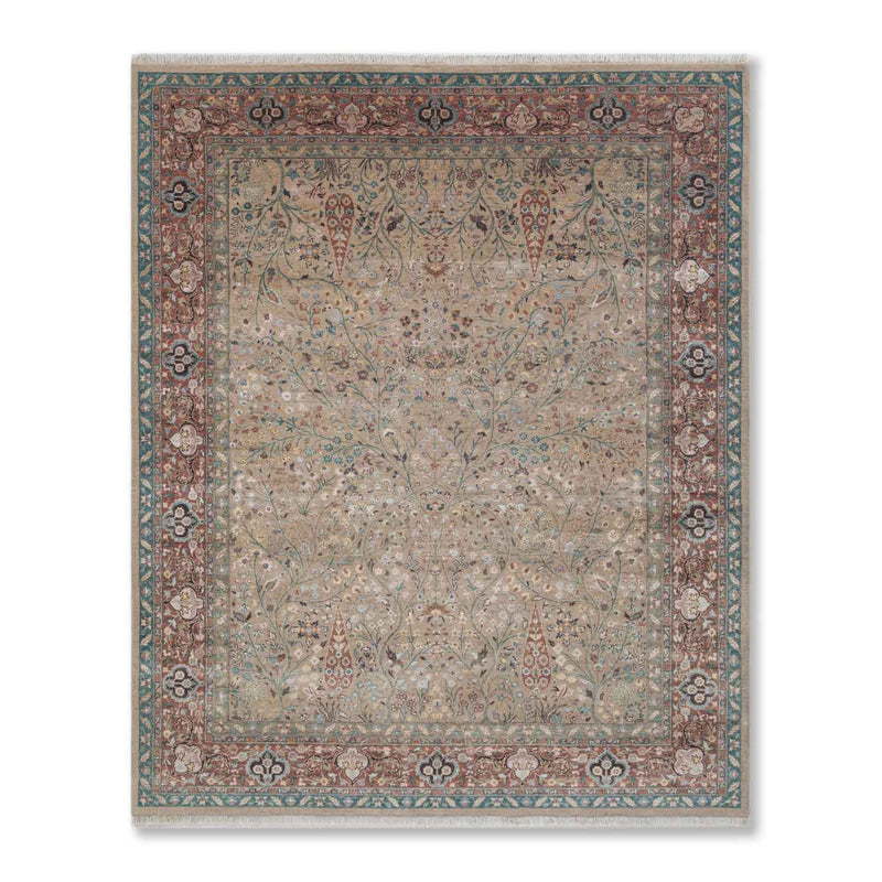 Mandira Hand Knotted Woollen And Silk Rug