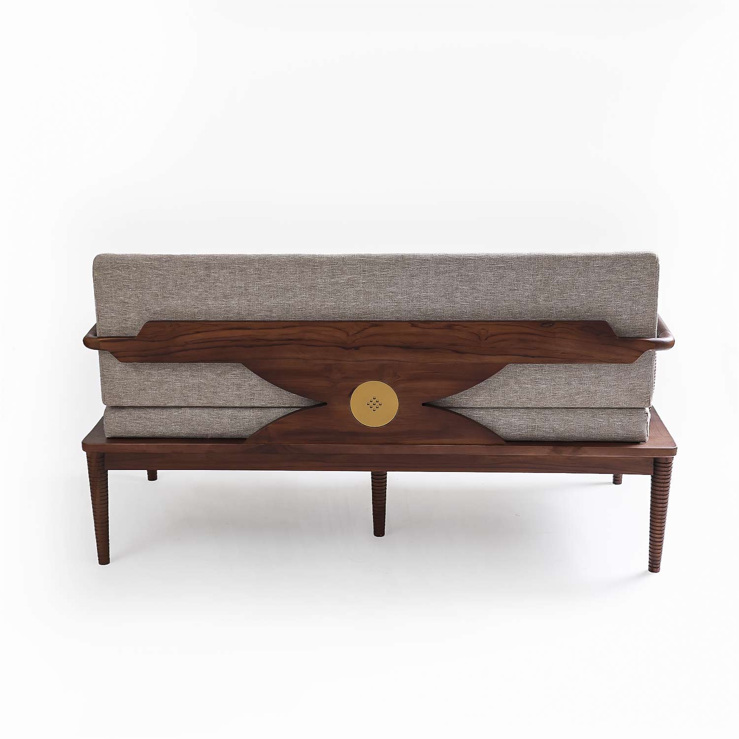 Aranya Double Seater sofa(Wood Piers)