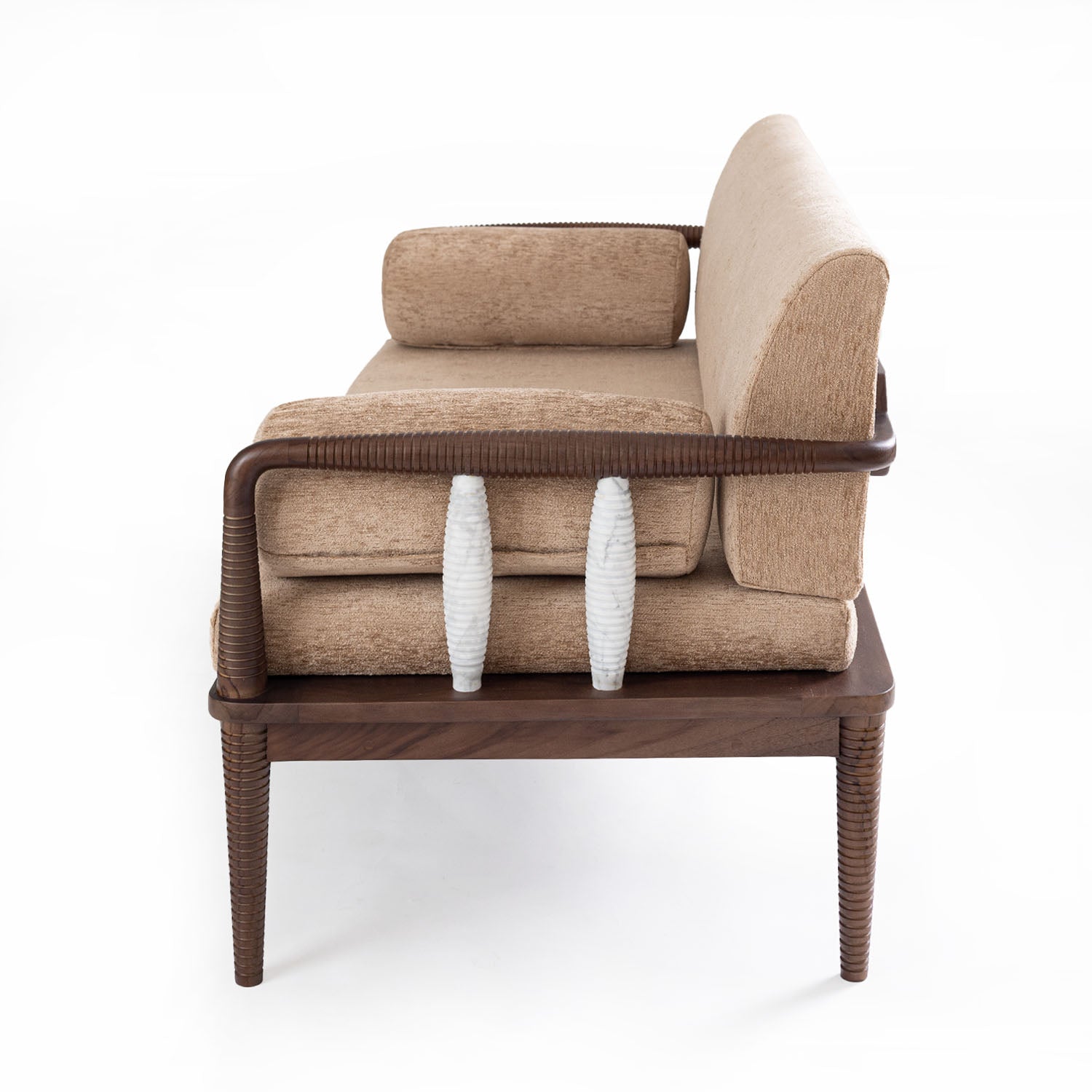 Aranya Double Seater Sofa(Marble Piers)