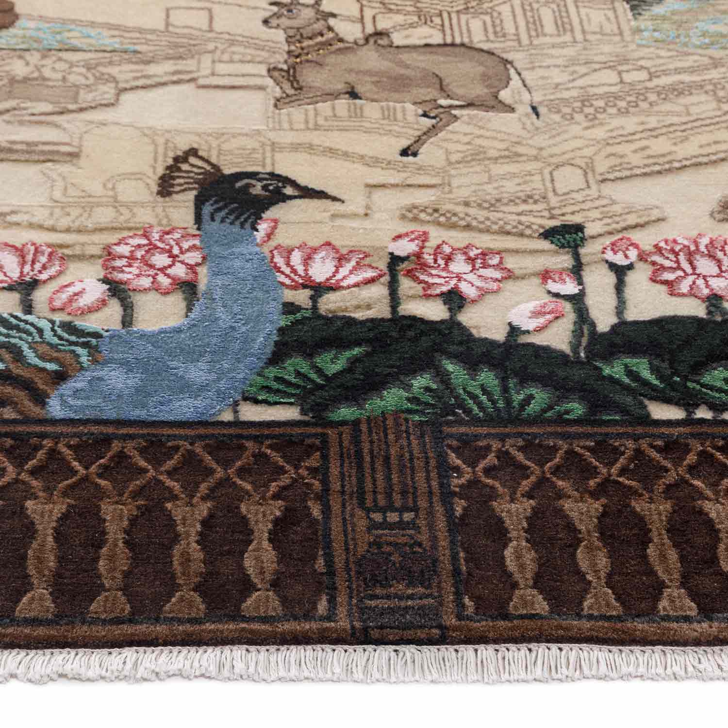 Journey Within Hand Knotted Woollen And Viscose Rug By Anita Dalmia