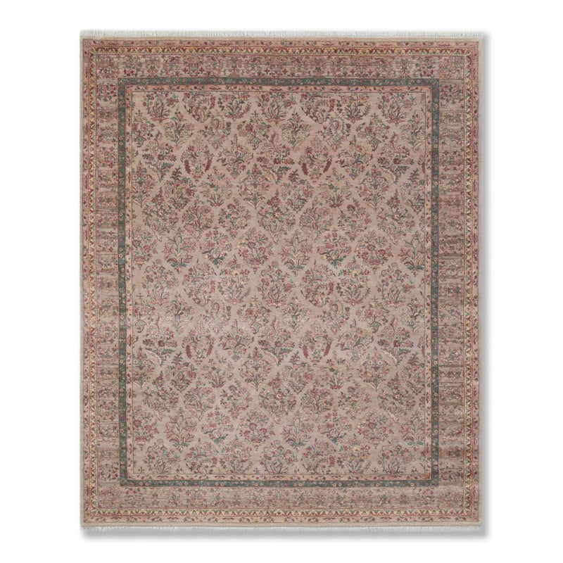 Hamsa Hand Knotted Woollen And Silk Rug
