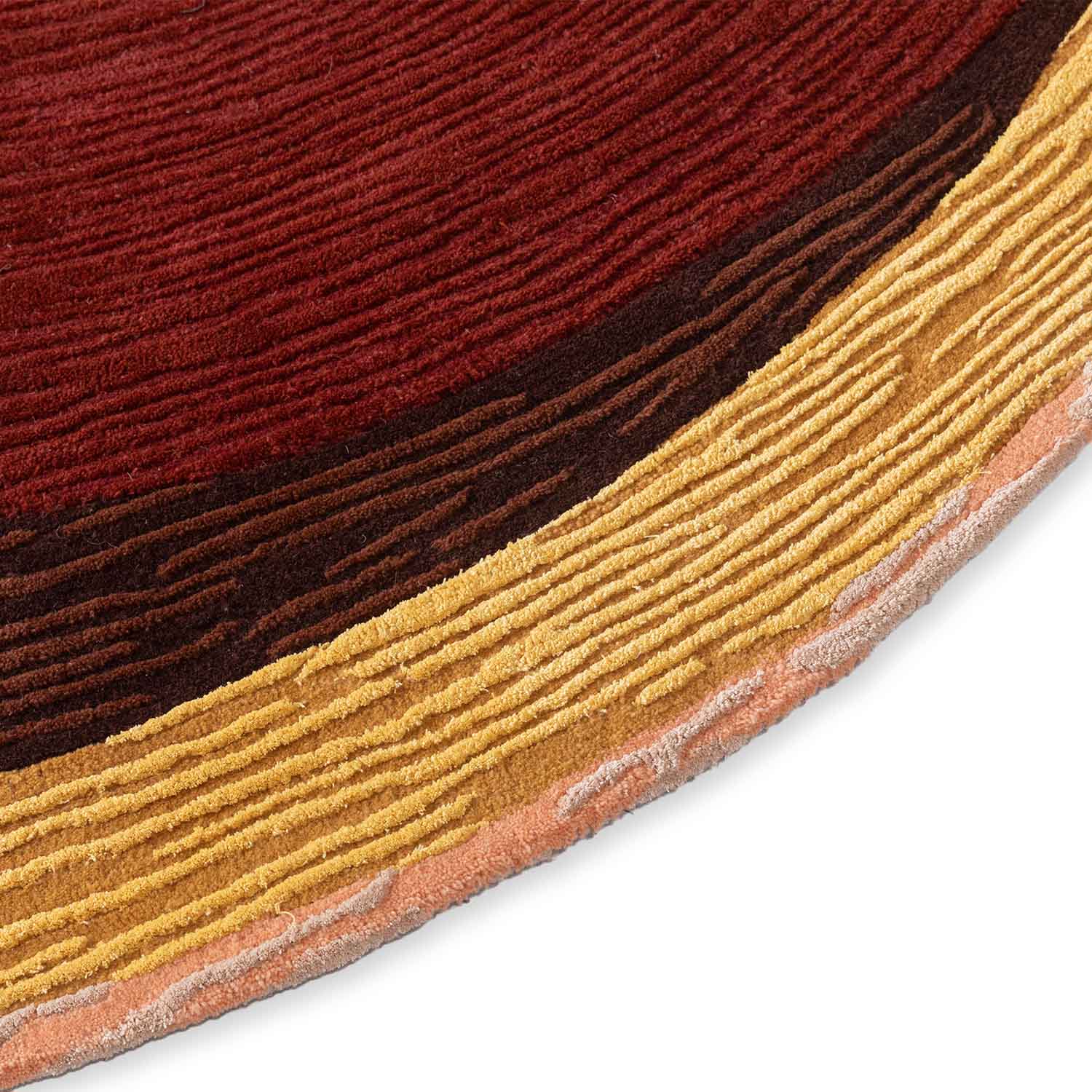 Lalten Hand Tufted Woollen And Viscose Round Rug
