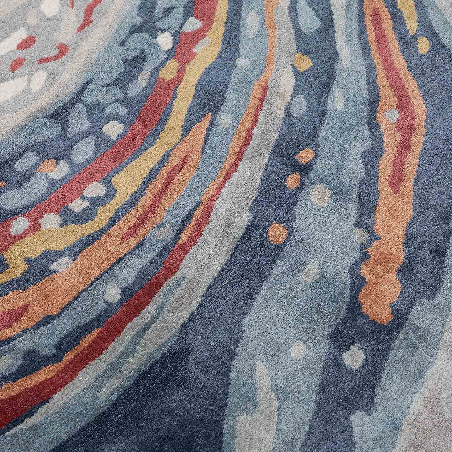 Tessera Hand Tufted Woollen And Viscose Rug