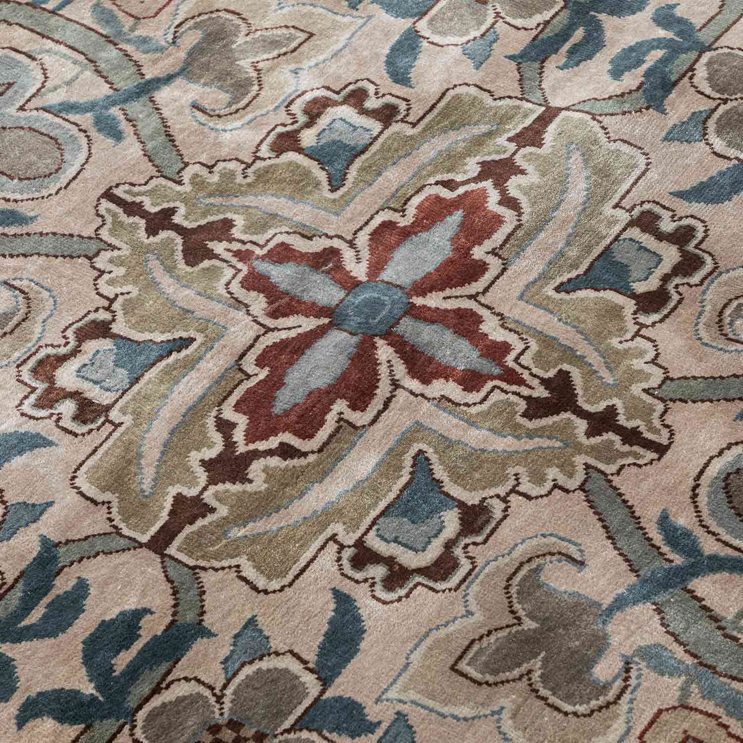 Rosewood Hand Knotted Silk Rug