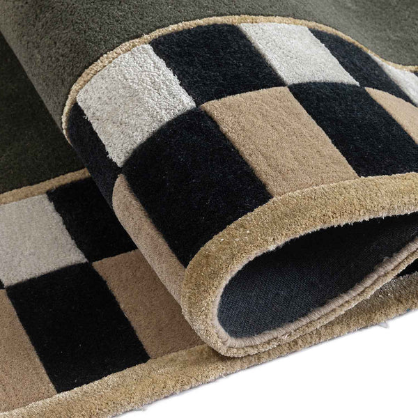 Parpath Hand Tufted Woollen And Viscose Rug